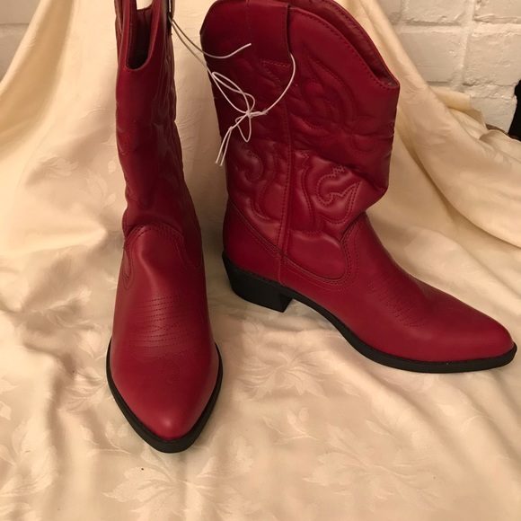 rampage red boots